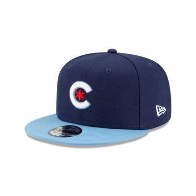 Blue Chicago Cubs Hat - New Era MLB City Connect 9FIFTY Snapback Caps USA9612587